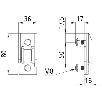 SUER T50 Rungentasche für T50 Mittel-/Eckrunge,...