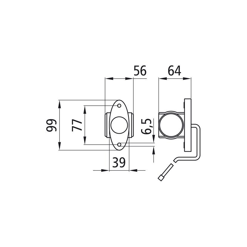 SUER Superpoint III LED, 12 V, li/re, rt/ws/ge, 1,0 m, DC, Anbau,OEM - 127551516