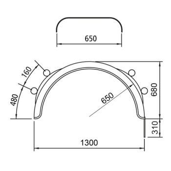 SUER Kotflügel-Kunststoff H-PE 6521 - IKK AS 310 -...