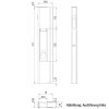 SUER Langwegverschluss SC511SSR, rechts, mit kurzem Anschlag, 511 mm - 385113513