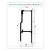 SUER Suer Langwegverschluss EVO, 615 mm, roh, links - 385629121