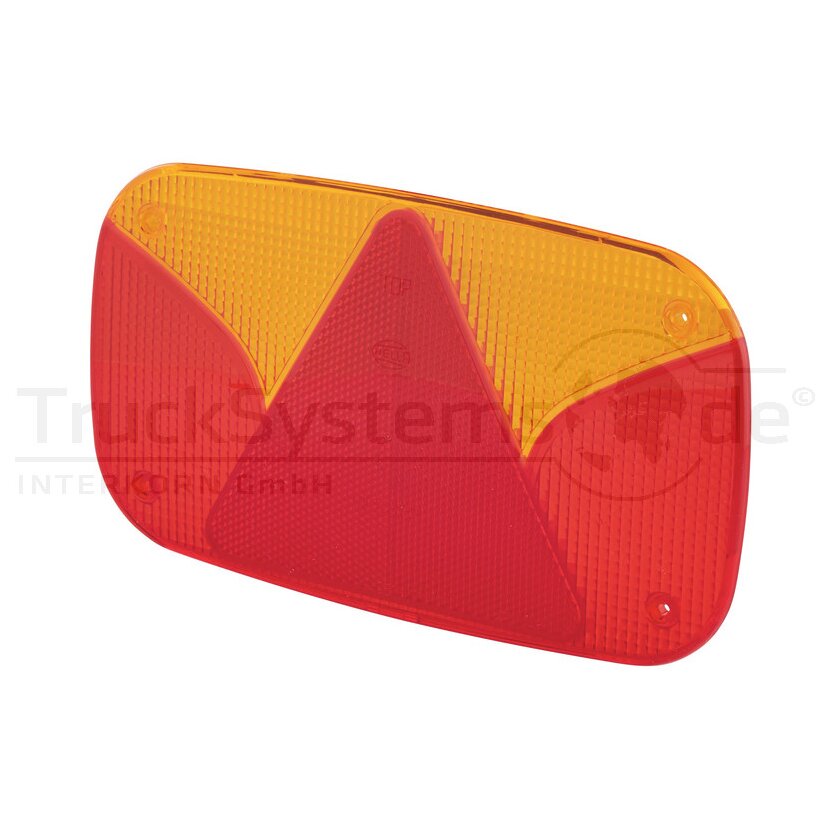 HELLA Lichtscheibe gelb/ rot - 9EL 990 632-001 - 9EL990632001