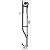 SUER Alu-Klapptrittprofil, pressblank á 500mm, gefräst - 503621281