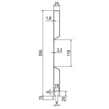 SUER Alu 25er einteilig 350er Bordwand mit Planenmulde,...