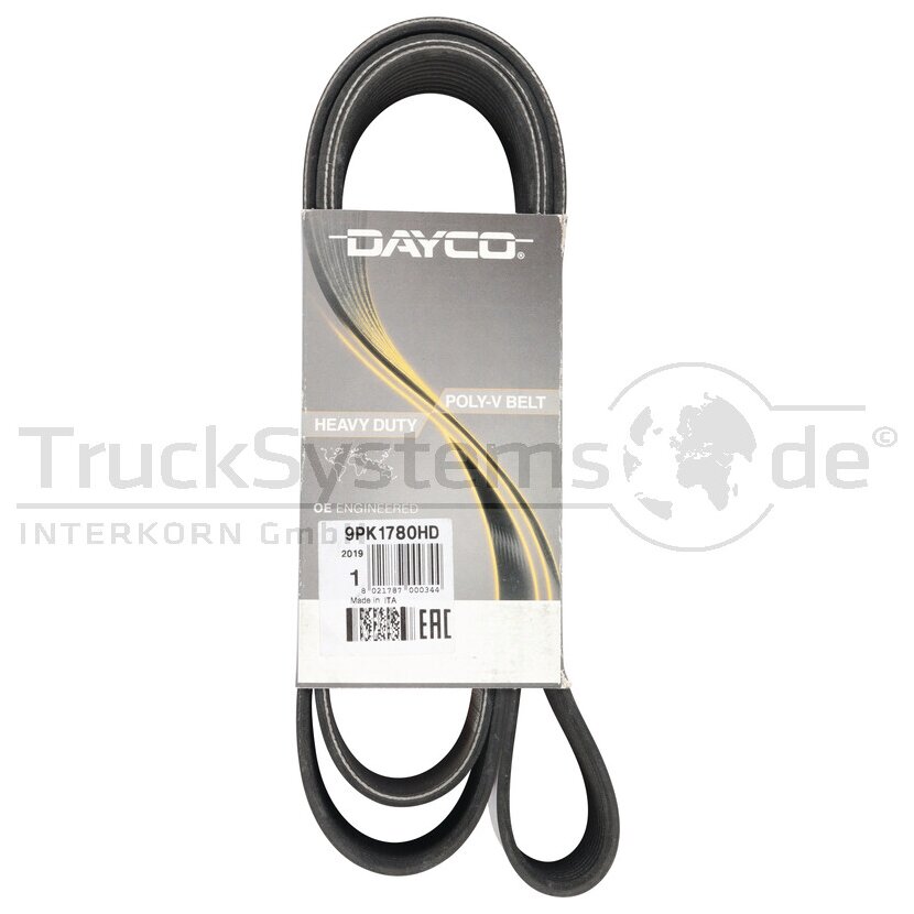 DAYCO Keilrippenriemen L: 1780mm  - 9PK1780HD