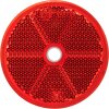 ASPÖCK Rückstrahler, rund, Ø 60 mm, rot, mit Befestigungsloch 6 mm - 15-5411-007 - 155411007