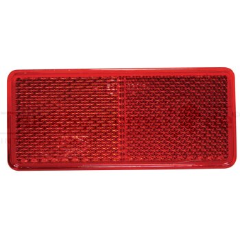 ASPÖCK Rückstrahler 90x40 mm rot geklebt -...