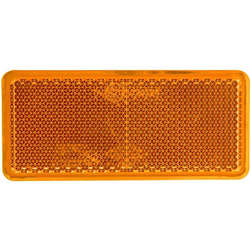 Aspöck Rückstrahler, eckig, 90 x 40 mm, gelb, selbstklebend - 15-5432-017 - 155432017 - 15-5432-011 - 155432011