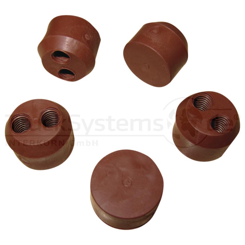 Aspöck Dichtstopfen, braun, Durchmesser 2 x 6 mm, für Verteiler ASS, VPE 5 Stück - 15-5623-116 - 155623116