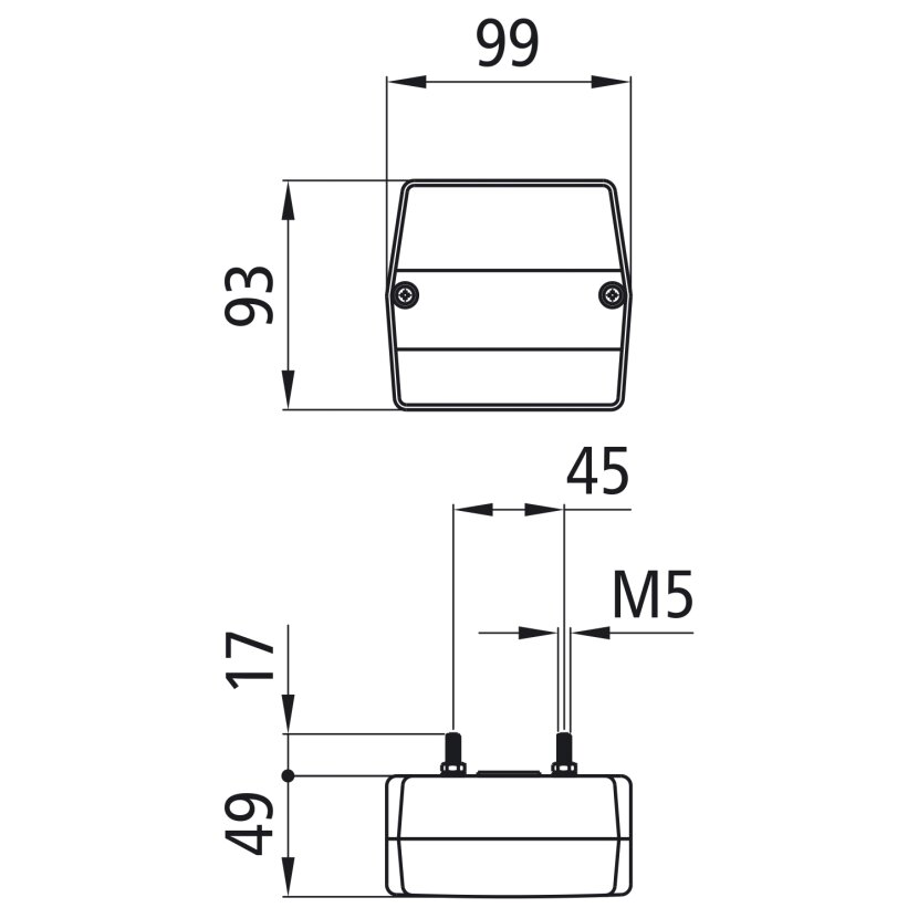 Aspöck Minipoint, 12 V, links/rechts, Tülle, ohne Leuchtmittel - 23-0200-007 - 230200007 - 23-0200-001 - 230200001