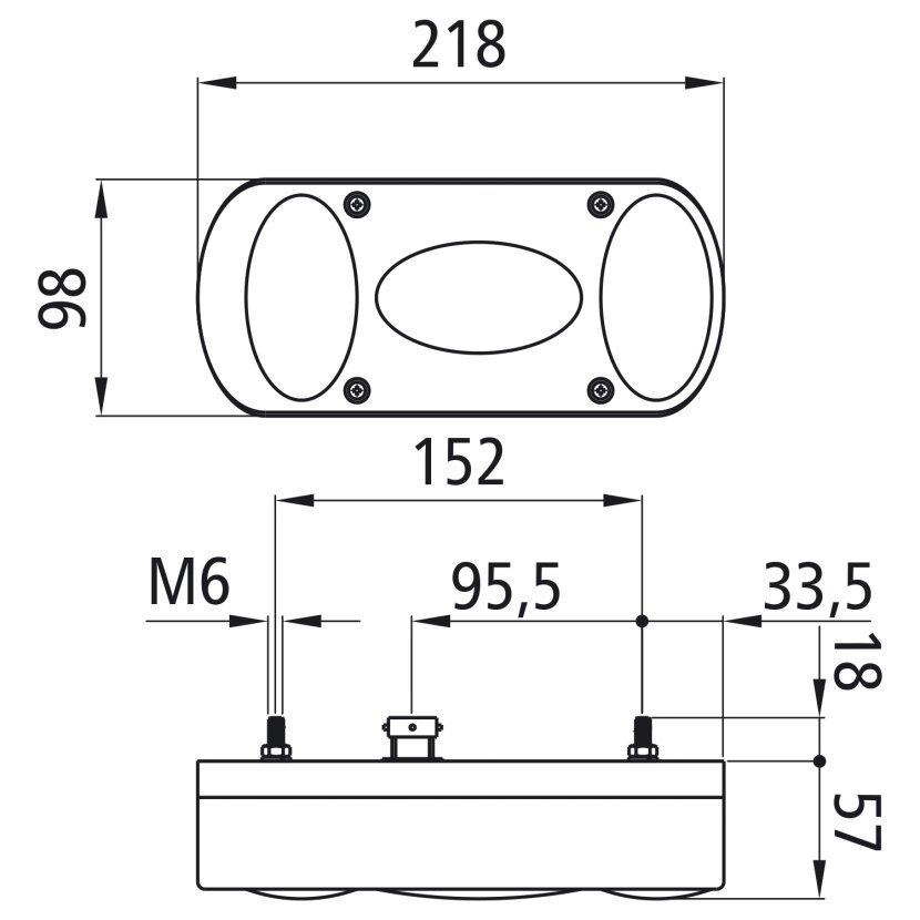 Aspöck Midipoint II, 12 V, rechts, 5-polig Bajonett, mit RFS - 24-3210-007 - 243210007 - 24-3210-001 - 243210001