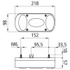 Aspöck Midipoint II, 12 V, rechts, 5-polig Bajonett, mit RFS - 24-3210-007 - 243210007 - 24-3210-001 - 243210001