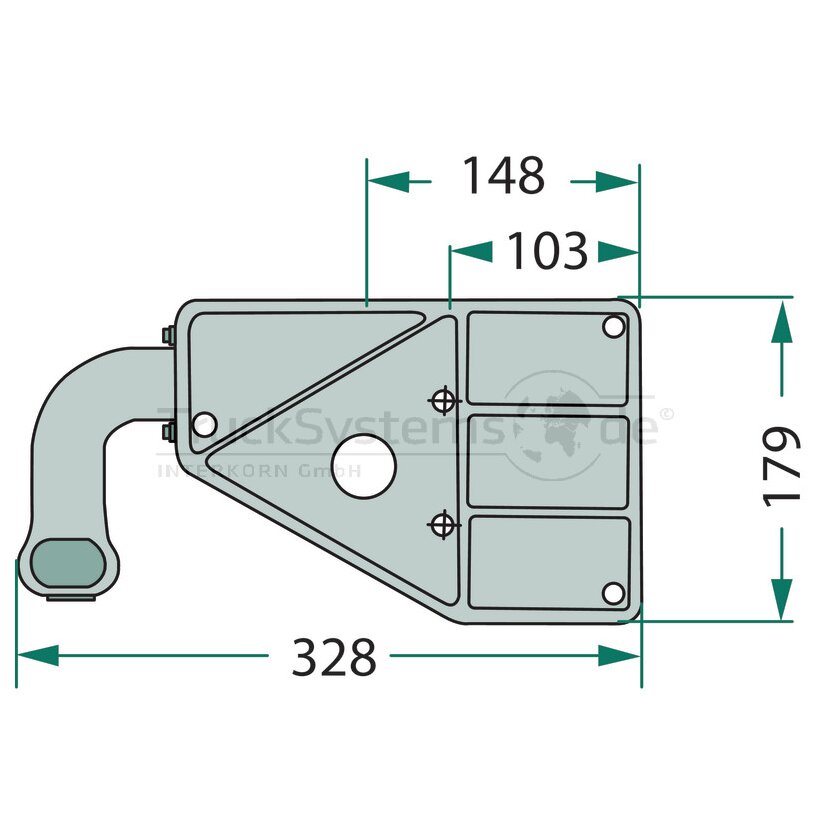 Aspöck Earpoint I, 12 V, links, 5-polig Bajonett, mit NSL, mit URA, OEM - 24-4051-007 - 244051007 - 24-4051-001 - 244051001