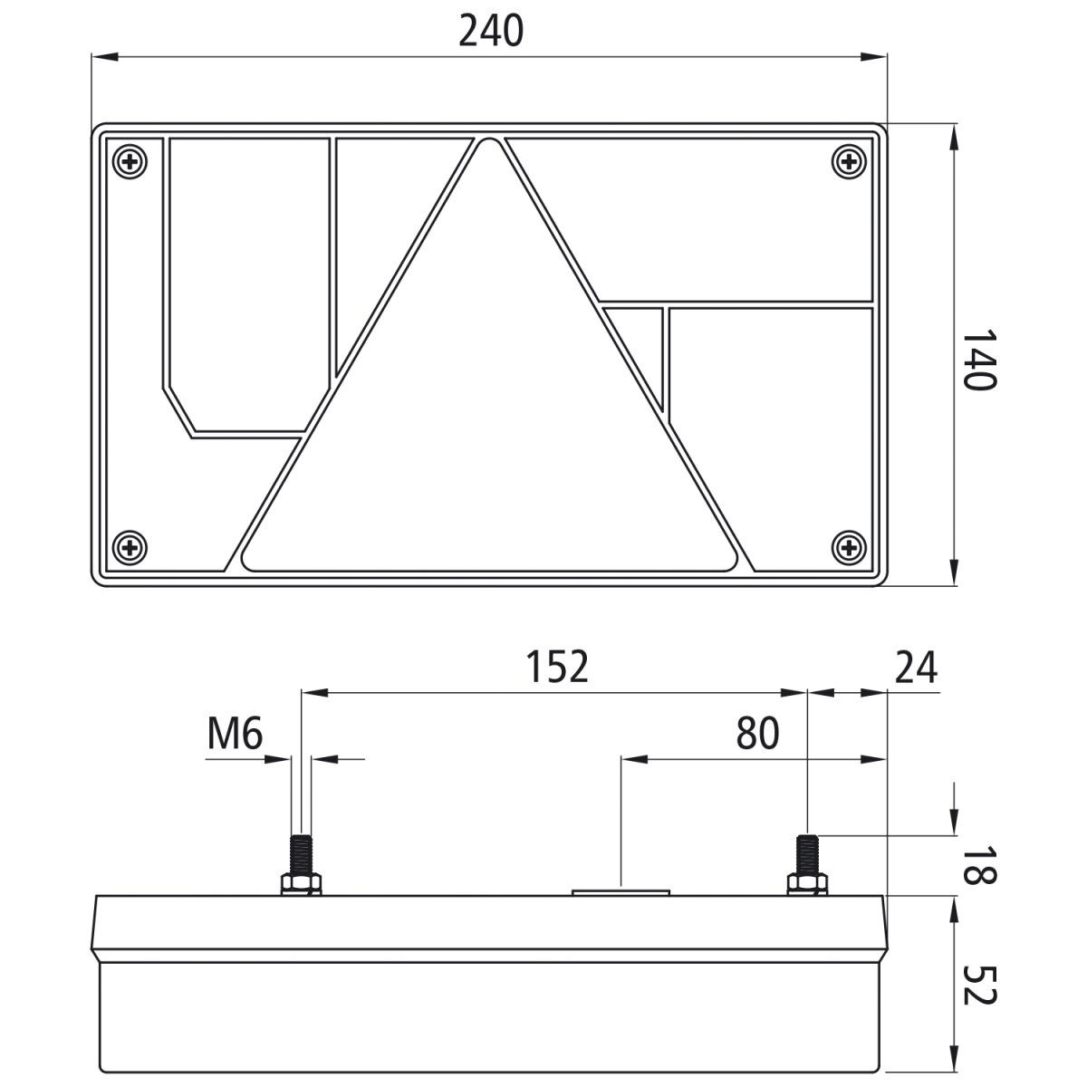 ASPÖCK Multipoint I, 12 V, rechts, Tülle, mit Dreieck, mit RFS 