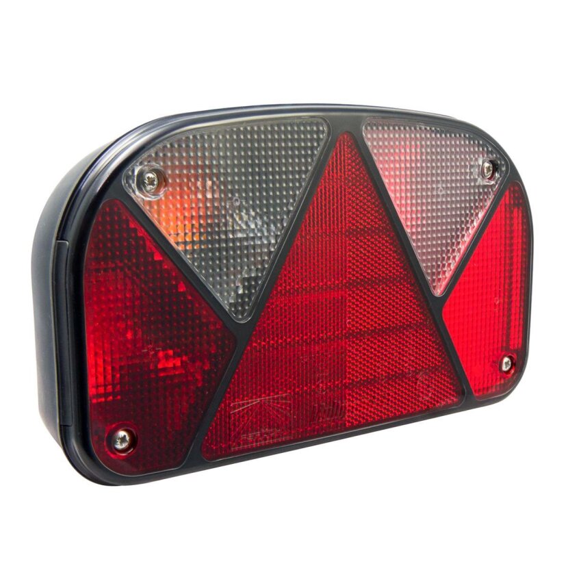 Aspöck Multipoint II, 12 V, links, 5-pol Bajonett,Dreieck,mit KZL unten,OEM - 24-7000-207 - 247000207 - 24-7000-201 - 247000201
