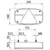 Aspöck Multipoint III, 12 V, rechts, 5-polig Baj., mit Dreieck, OEM - 24-8260-007 - 248260007 - 24-8260-001 - 248260001