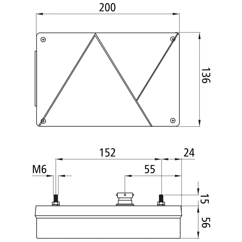 Aspöck Multipoint IV, 12 V, rechts, 5-polig ASS, mit Dreieck - 24-8600-007 - 248600007 - 24-8600-001 - 248600001