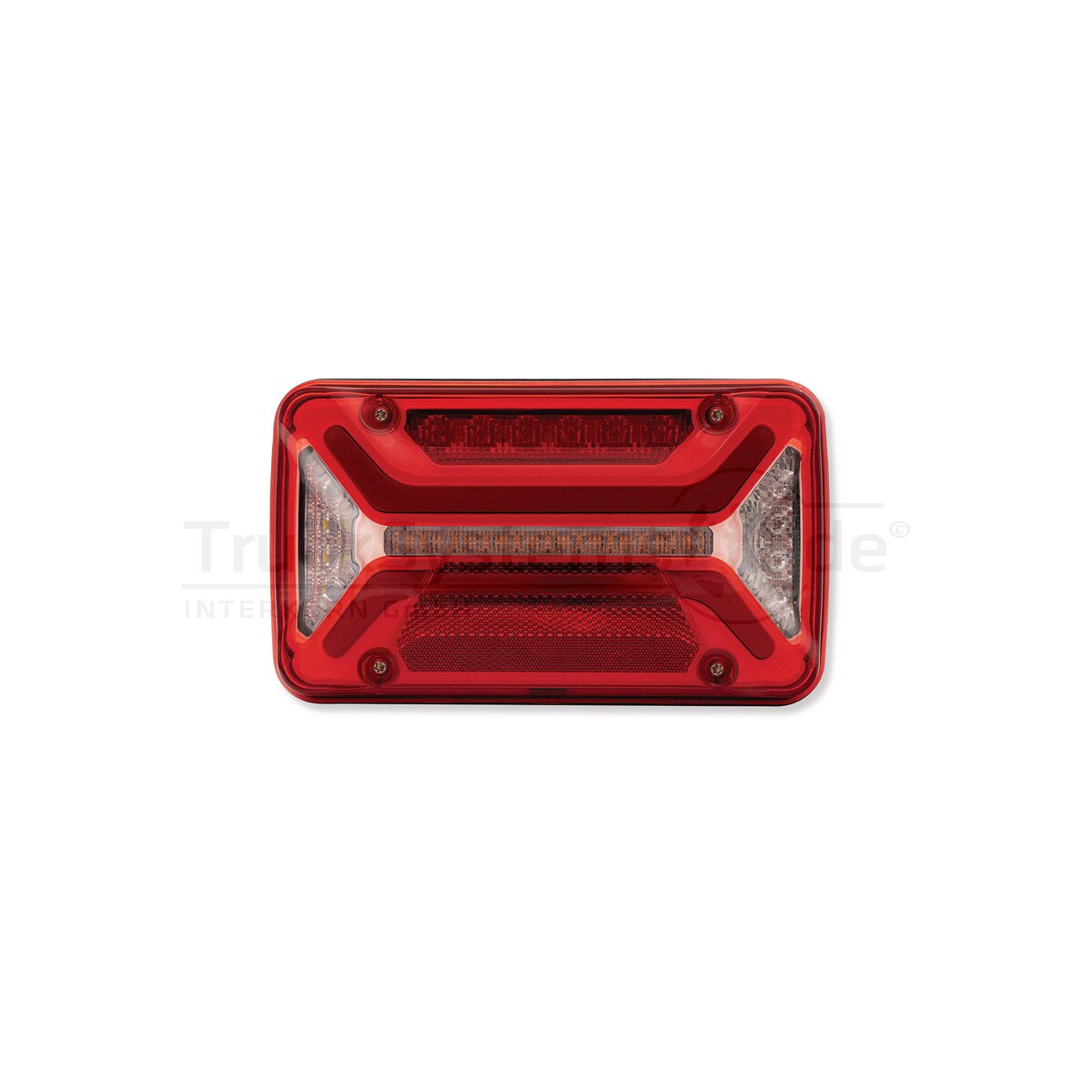 ASPÖCK MultiLED III Truck, 12/24 V, re, 7-pol. AMP, 1 x 2-pol