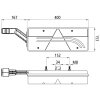Aspöck Europoint III Teil-LED-Rückleuchte – Links – 24V – 7-pol. ASS2 – mit Dreieckrückstrahler und Umrissarm, OEM - 25-7020-507 - 257020507 - 25-7020-501 - 257020501