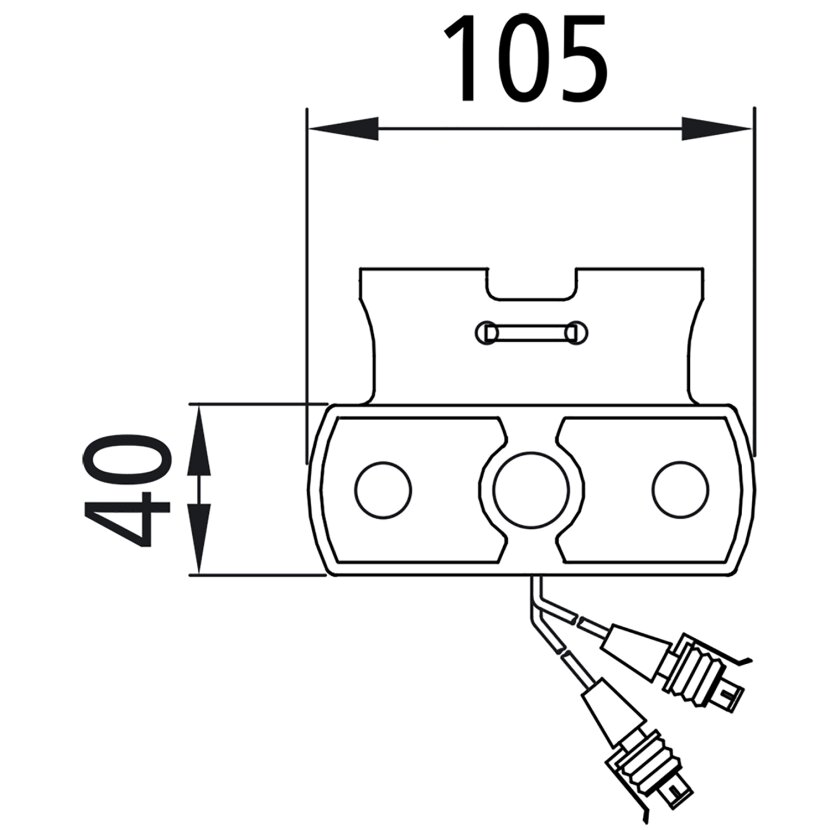 Aspöck Unipoint II LED, 24 V, SML, 2-pol., Ersatzteil, Winkel (C) - 31-2464-034 - 312464034 - 31-2464-037 - 312464037