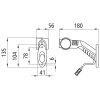 Aspöck Superpoint III LED, 24 V, li, rot/weiß/gelb, 1,25 m, P&R, OEM - 31-3304-047 - 313304047 - 31-3304-041 - 313304041