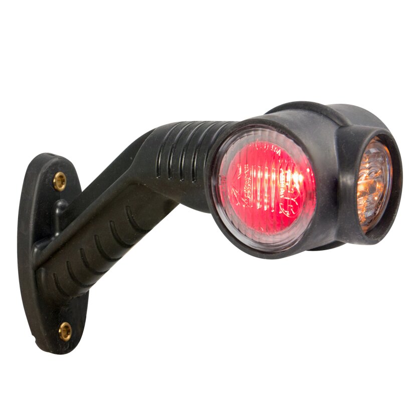 Aspöck Superpoint III LED, 24 V, rechts, rot/weiß/gelb, 1,25 m, P&R, OEM - 31-3304-054 - 313304054 - 31-3304-057 - 313304057