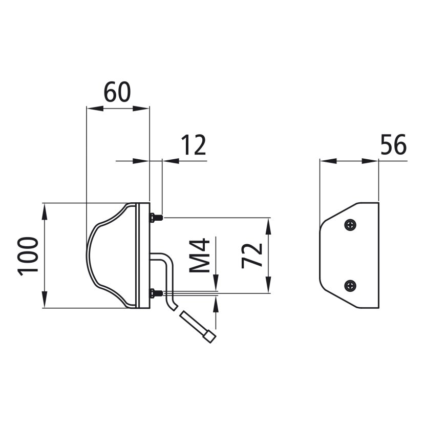 Aspöck Regpoint, 12 V, KZL, 0,80 m, DC - 36-3209-017 - 363209017 - 36-3209-011 - 363209011