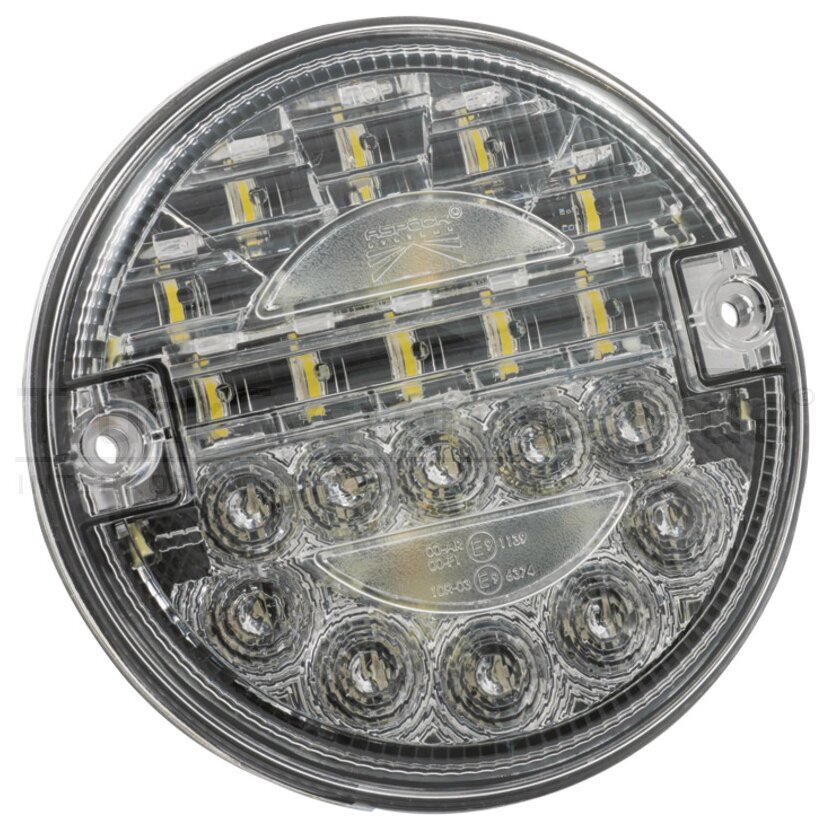 Aspöck 2-Funktionsleuchte LED, 12/24 V, 140 mm Durchmesser, 0,15 m, 7-polig ASS - 39-7007-007 - 397007007 - 39-7007-001 - 397007001
