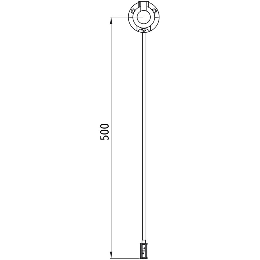 Aspöck Zuleitung, 0,50 m, 7-polig Dose, P&R, OEM - 51-5000-007 - 515000007 - 51-5000-001 - 515000001