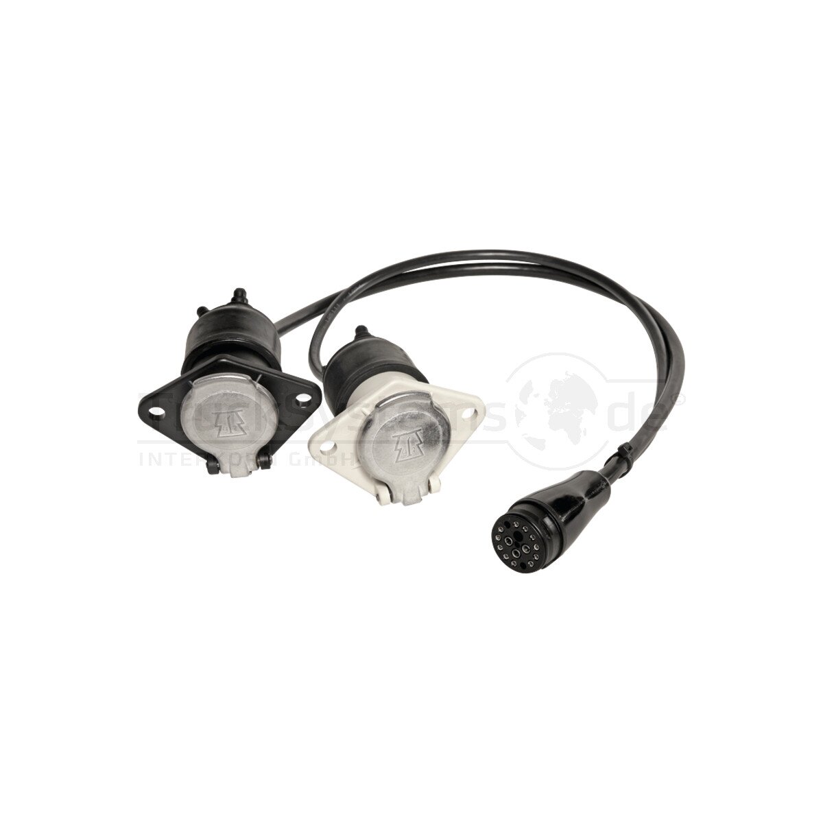 Aspöck Versorgungskabel, 2 x 7-poligSteckdose ASS LP 20, 600 mm, OEM - 58-6649-007 - 586649007 - 58-6649-001 - 586649001