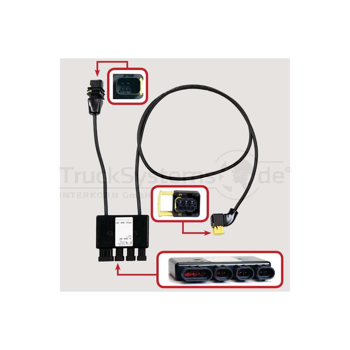 Aspöck SmartLink Adapter, 2x7-pol.HDSCS zu 3x2-pol.AMP+1x4-pol.AMP - 76-9046-007 - 769046007 - 76-9046-001 - 769046001