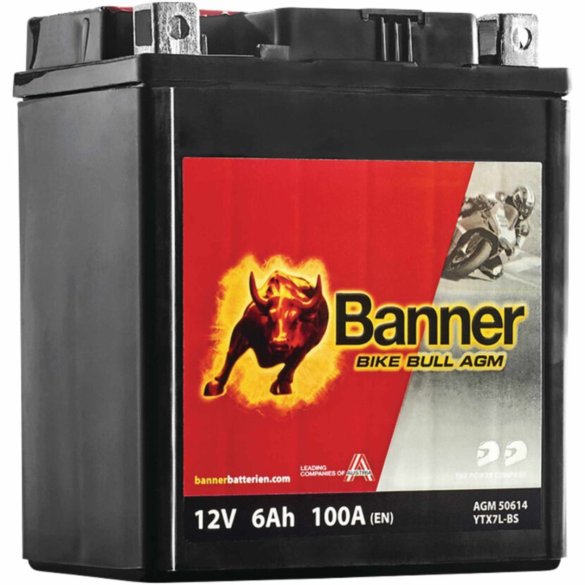 BANNER Motorradbatterie 6Ah Banner 12V - 021506140100