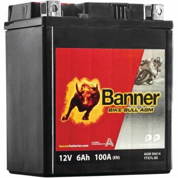 BANNER Motorradbatterie 6Ah Banner 12V  - 021506140100