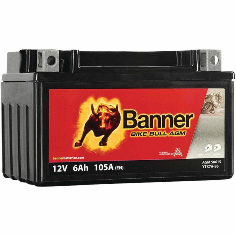 BANNER Motorradbatterie Banner 12V 6 5Ah - 021506150100
