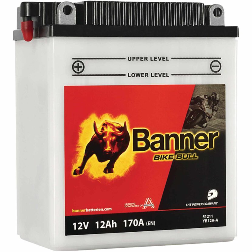 BANNER Motorradbatterie 12V 12Ah - 020512110100