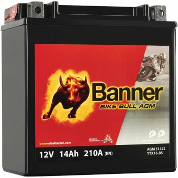 BANNER Motorradbatterie Banner 12V 14Ah  - 021514220100