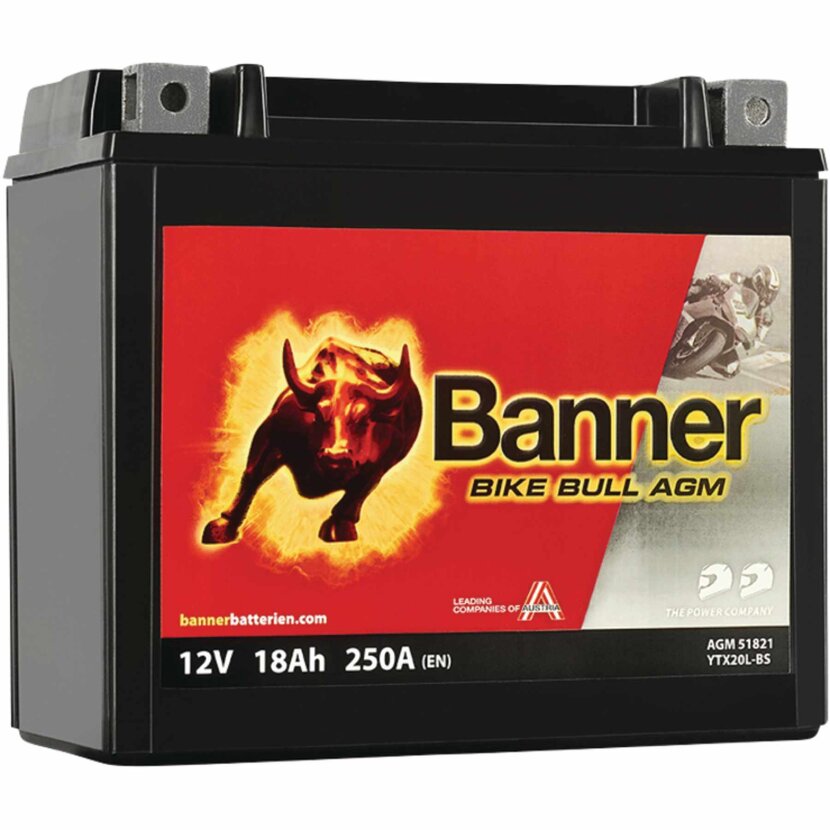 BANNER Motorradbatterie Banner 12V 18Ah  - 021518210100
