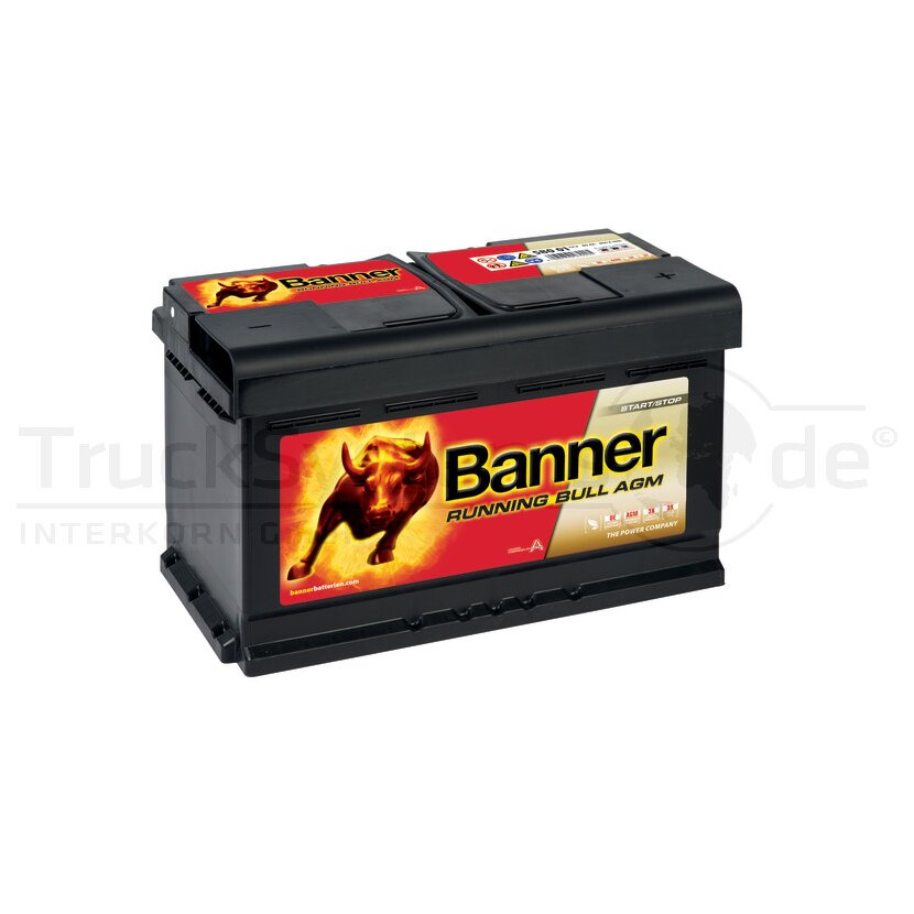 BANNER Start - Stop Batterie Vliesbatterie 80Ah  - 016580010101