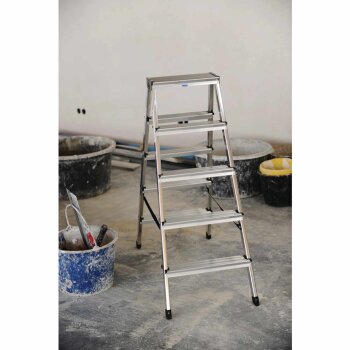 BRENNENSTUHL Leiter Doppelstufen-/Sprossenleiter 2x5  -...
