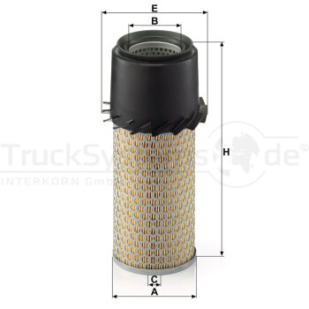 MANN-FILTER Luftfilter C 1188 x - C1188x für 8 100 778