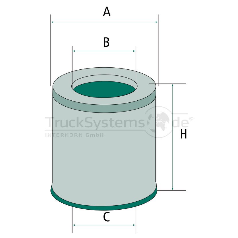 MANN-FILTER Luftfilter C 1250 - C1250 für 0170.8901.0
