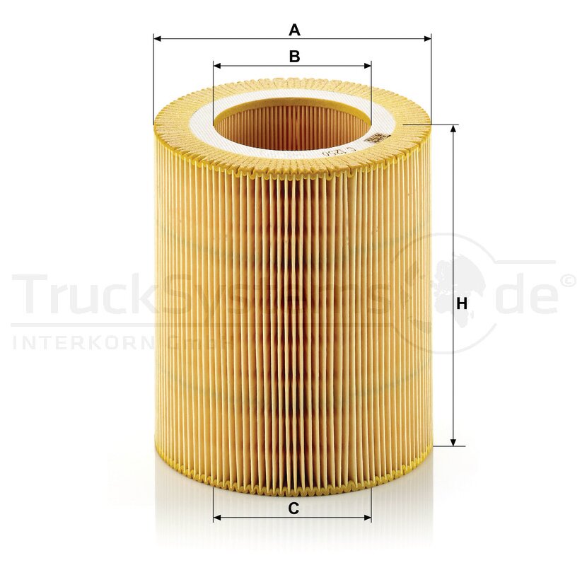 MANN-FILTER Luftfilter C 1250 - C1250 für 0170.8901.0
