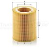 MANN-FILTER Luftfilter C 1250 - C1250 für 0170.8901.0