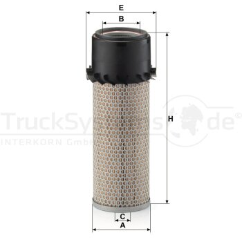 MANN-FILTER Luftfilter C 14 190 - C14190 für 79049791