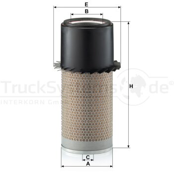 MANN-FILTER Luftfilter C 18 436 - C18436 für 70266787