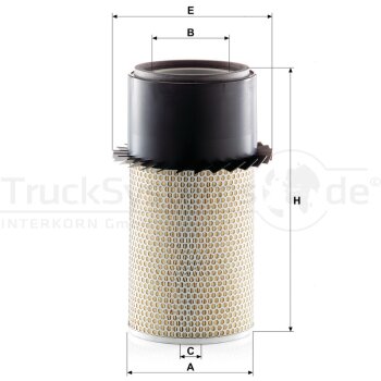 MANN-FILTER Luftfilter C 21 431 - C21431 für 70654409