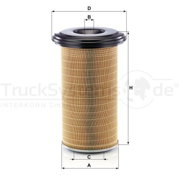 MANN-FILTER Luftfilter C 24 650/7 - C24650/7 für...