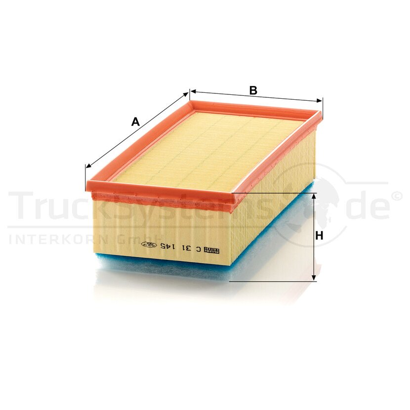 MANN-FILTER Luftfilter C 31 145 - C31145 für 17801-0R010