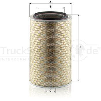 MANN-FILTER Luftfilter C 33 1600/2 - C331600/2 für...