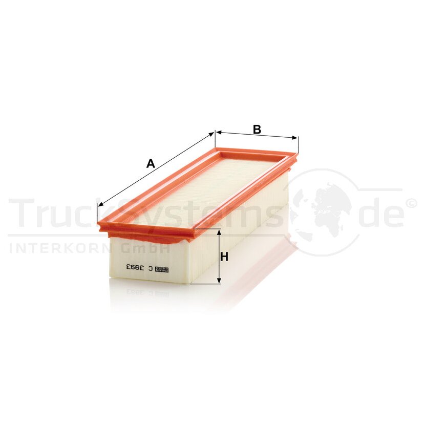 MANN-FILTER Filter, Innenraumluft C 3993 - C3993 für 441 835 00 47